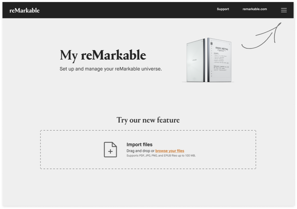 Configure  reMarkable