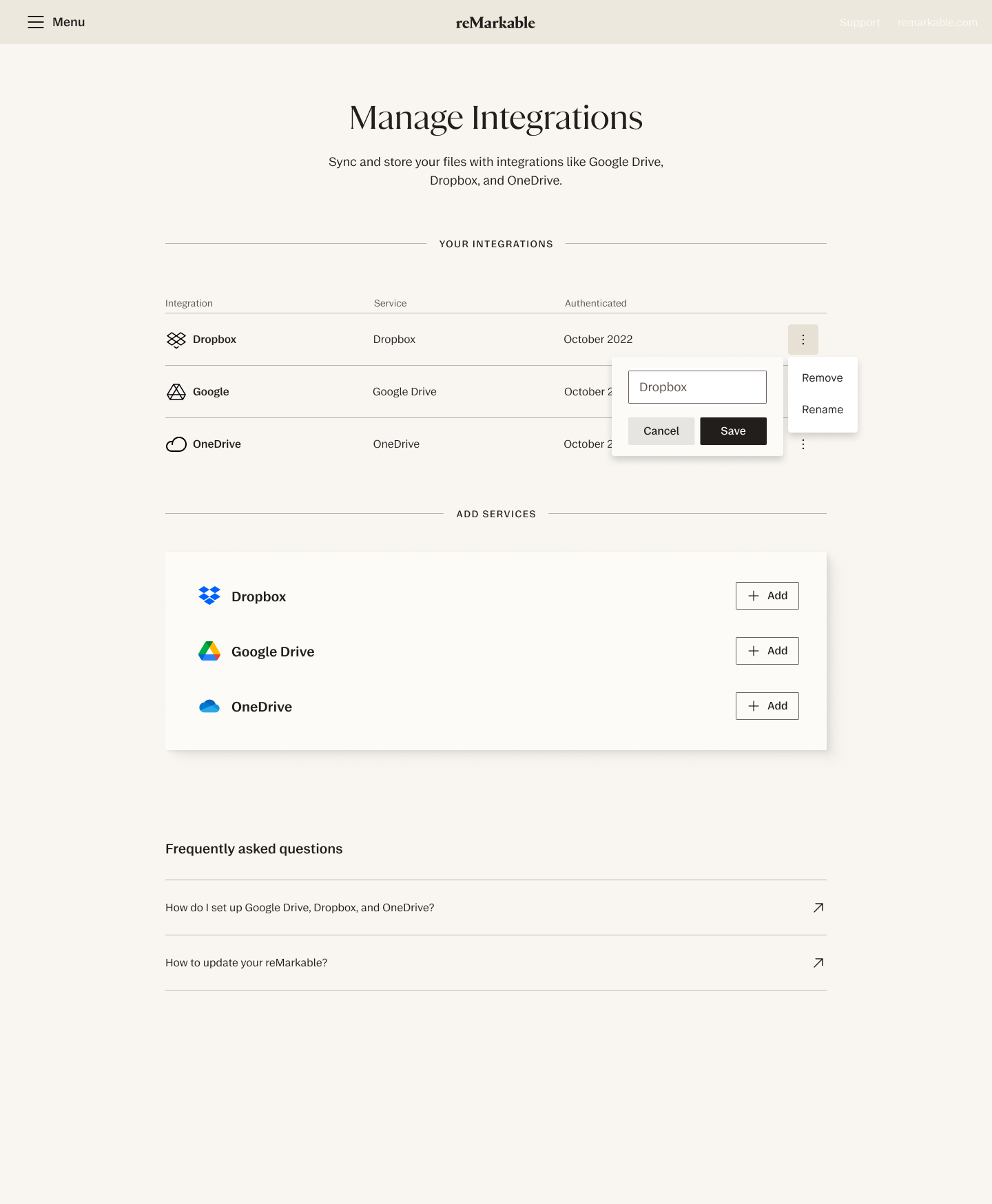 Integrations