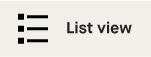 List view icon with label List view. Illustration.